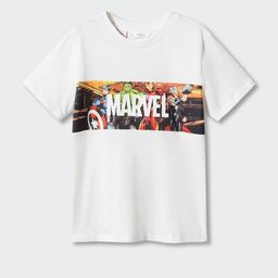 Mango Kids Boys Pure Cotton Avengers Printed T-shirt-37