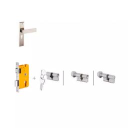 Dorset HL Series -Elina HL ELN 203 mm(8 Inch) SS Finish Combo Lock Sets With Both Side Key Cylinder (60 mm)-image-13