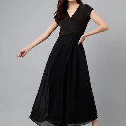 Latin Quarters Black Regular Fit Maxi Dress-picture-47