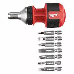 Milwaukee Multi-Bit Screwdriver 203.2 mm (8 Inch), 494M75-11