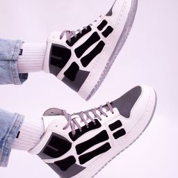 Big Fox Men Grey Colourblocked Sneakers-image-8