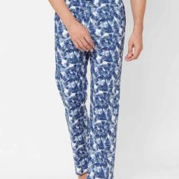 Urban Scottish Blue Regular Fit Printed Lounge Pants-image-25