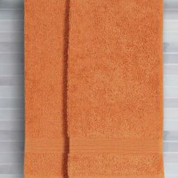 Maspar Orange Cotton Hand Towel - Set of 2-picture-36