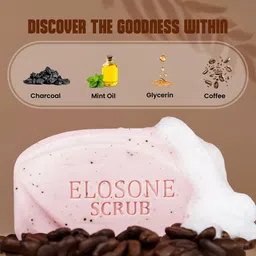 Leeford Set Of 2 Elosone-HT Scrub Bar With Charcoal - 75 g Each image 4