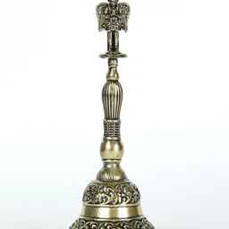 Exotic India Bronze Textured Garuda Ghanti-image-16