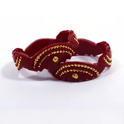 Sattik Red Copper Gold-Plated Bangle-picture-16