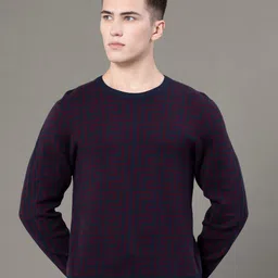 Red Tape Men Abstract Round Neck Sweater-picture-15