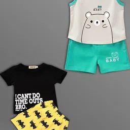 HELPOM Unisex Kids Printed T-shirt with Shorts-picture-7