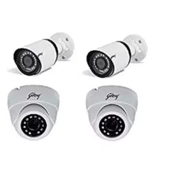 Godrej SeeThru 2MP HD Infrared CCTV Camera, 2MP 2 BULLET 2DOME-25