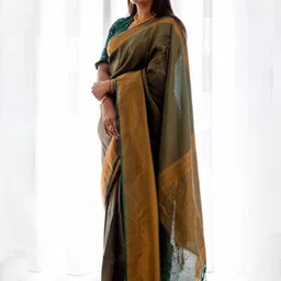 Visit Wear Woven Design Pure Silk Banarasi Saree-picture-41