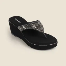 Metro Embellished Wedge Sandals-29