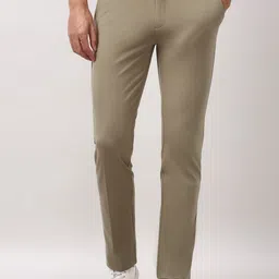 Peter England Men Slim Fit Mid-Rise Trouser-picture-22