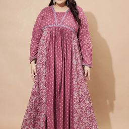 Vbuyz Women Floral Printed Floral Anarkali Kurta-image-29