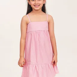 Campana Striped Empire Dress-image-5