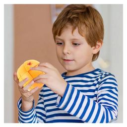 Sanjary Orange shape smooth magic fruit cube for kids color & design may vary-23