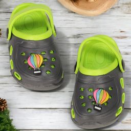 Lil Lollipop Hot Air Balloon Applique Detailed Anti Slip Clogs - Green-image-76