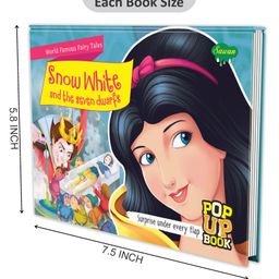 sawan Set of 4 POP UP Books World Famous Fairy Tales Snow White and the Seven Dwarfs The Elves and the Shoemaker The Jungle Book and Jack and the Beanstalk 'Journey to Fantasy Worlds: A Four-Book Fairy Tale Set' - English image 2