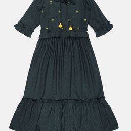 YOUNG BIRDS Print Fit & Flare Dress-image-7