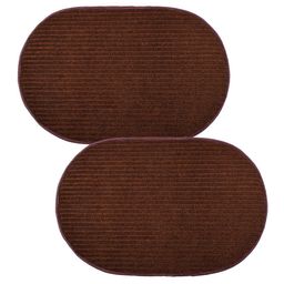 Kuber Industries 2-Pcs Brown Anti-Skid Doormats-23