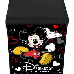 Disney By Kuber Fun Homes Foldable Storage Box With Lid Disney Mickey Mouse Print Set Of 2  - Black image 5