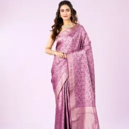 Mohey Purple Art Silk Printed Saree-picture-16