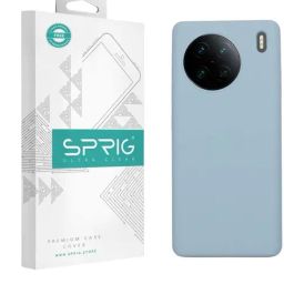 Sprig Liquid Silicone Back Cover for Vivo X90 (Blue)-image-93