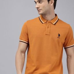 U.S. Polo Assn. Polo Collar Pure Cotton Slim Fit T-shirt-image-91