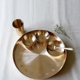 COPPRE Golden Kansa 6 Piece Thal Set-image-46