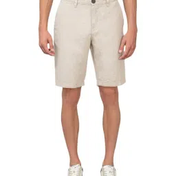 Beverly Hills Polo Club Beige Cotton Regular Fit Shorts-picture-30