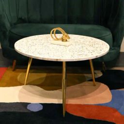 Casagold White Trinity Mother of Pearl Inlay Medium Coffee Table-image-10