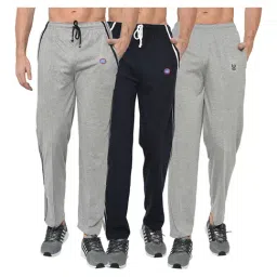 Vimal Jonney Multicolor Regular Fit Trackpants - Pack of 3-image-4