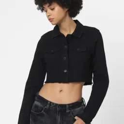 Only Black Full Sleeves Cropped Jacket-picture-11