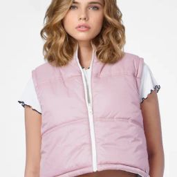 Only Dusty Pink Regular Fit Puffer Jacket-image-53