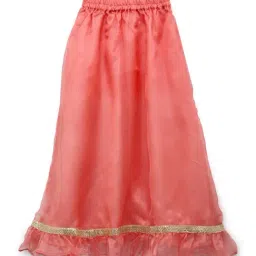 studiorasa Kids Baby Pink Embellished Skirt-image-52