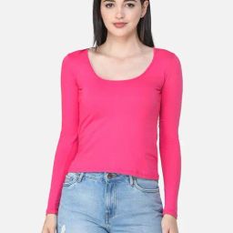 Cation Pink Full Sleeves Top-image-65