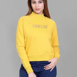 Club York Yellow Graphic Print Sweatshirt-image-89