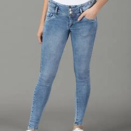 SHOWOFF Blue Super Skinny Fit Mid Rise Jeans-image-24