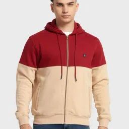 ColorPlus Multi Tailored Fit Colour Block Hooded Sweatshirt-picture-41