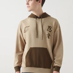 Bewakoof Ginger Root-Chocolate Tarte Graphic Relaxed Fit Hoodie-picture-30