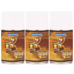 Airance 250 ml Each Oud Wood Fragrance Automatic Room Freshener Refill Perfume Spray (Pack of 3)-image-77