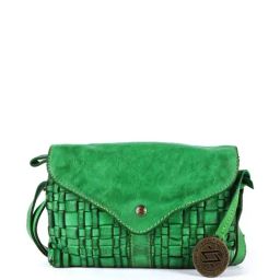 KOMPANERO Mia Light Green Leather Textured Sling Handbag-image-17