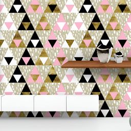 ArtzFolio White & Pink Printed UV-Resistant Peel & Stick Wallpaper-image-96