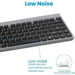 Portronics Key2 Combo Multimedia Wireless Keyboard & Mouse Combo (Grey) image 2