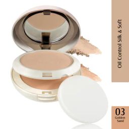 Glam21 Oil Control Sleek & Soft Compact Powder 03 Golden Sand - 20 gm-11