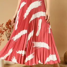 ZWERLON Printed A-Line Maxi Skirt-picture-11