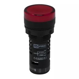 RS PRO Panel Mount Red LED Pilot Light Complete, 22mm Cutout, IP65, Round, 12V ac/dc, 9092519-image-18