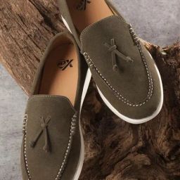 ID Men's Olive Casual Loafers-image-55