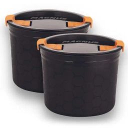Magnus Black Stainless Steel Microwave Safe Steam Lock Kitchen Food Storage Containers With Lid  - Set of 2-26