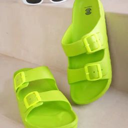 Mozafia Men's Green Slides-image-19
