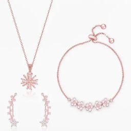 GIVA 925 Sterling Silver Rose Gold Set for Women-image-40